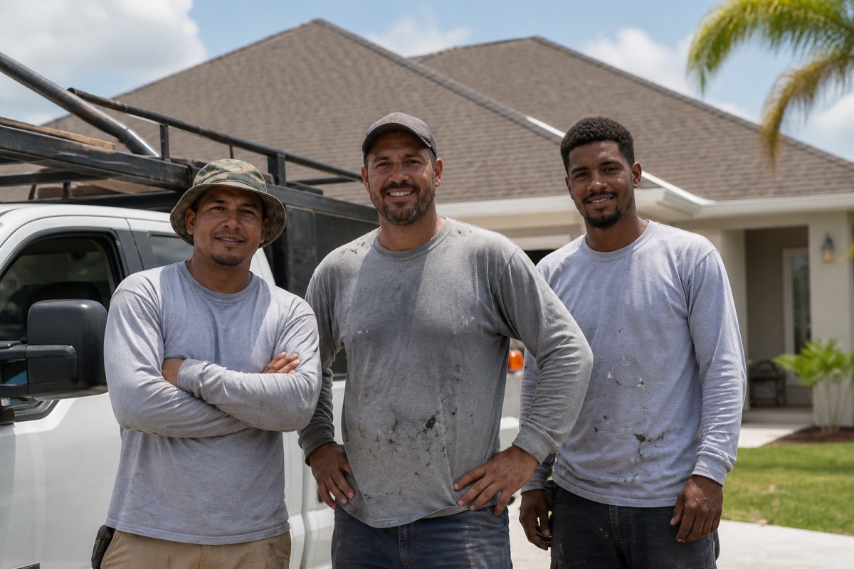 The All Seasons Roofing Inc crew
